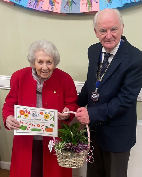 June wins the gardening creativity award